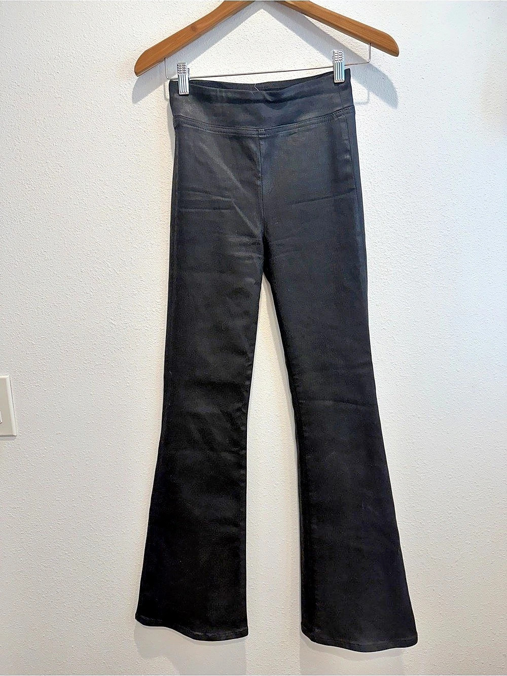 FRAME The Jet Set Flare Black Flare Pants Size 0
